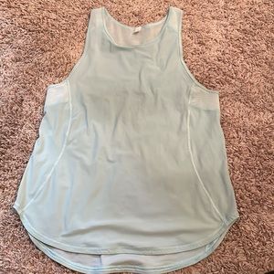 Lululemon sculpt tank ice blue size 6